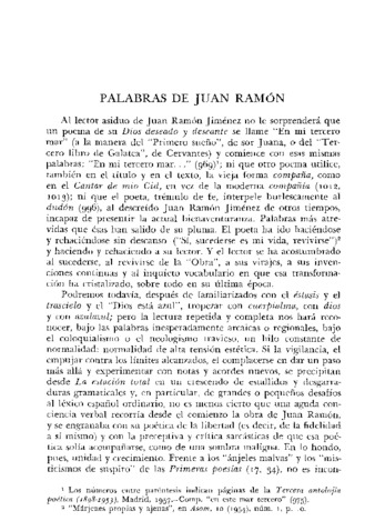 Palabras de Juan Ramón Miniatura