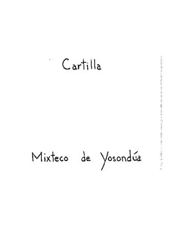 Cartilla : mixteco de yosondúa thumbnail