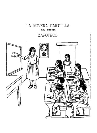 La novena cartilla del idioma zapoteco de Atepec de la Sierra de Juárez, Oax thumbnail