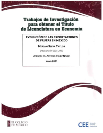 Evolución de las exportaciones de frutas en México Miniatura