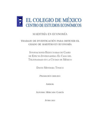 Innovaciones reductoras de gases de efecto invernadero: el caso del teletrabajo en la ciudad de México thumbnail