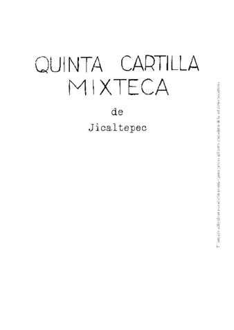 Quinta cartilla mixteca de Jicaltepec thumbnail