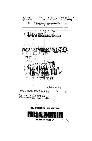 Cincuenta años de investigación urbana y regional en México, 1940-1991 Miniatura