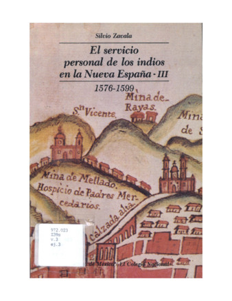 El servicio personal de los indios en la Nueva España : 1576-1599 : tomo III Miniatura