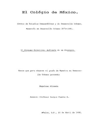 El consumo colectivo: análisis de un concepto Miniatura