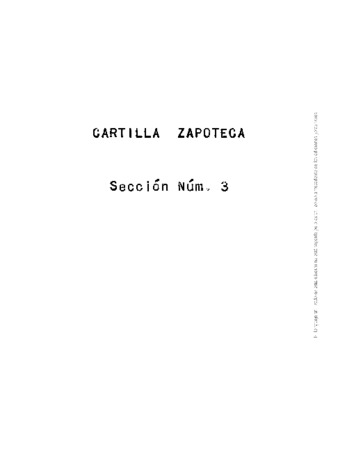 Cartilla zapoteca : sección núm. 3, Villa Alta thumbnail