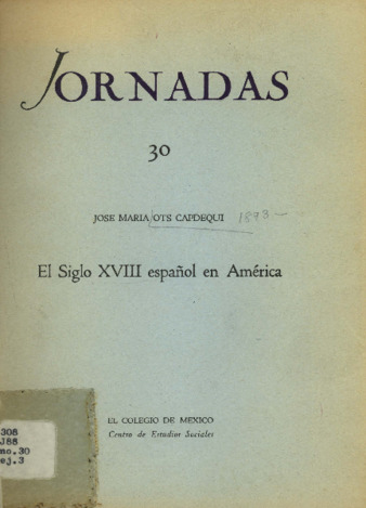 El siglo XVIII español en América : el gobierno político del Nuevo Reino de Granada. Aporte documental Miniatura