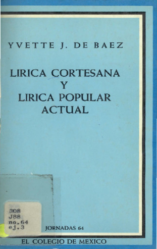 Lírica cortesana y lírica popular actual Miniatura