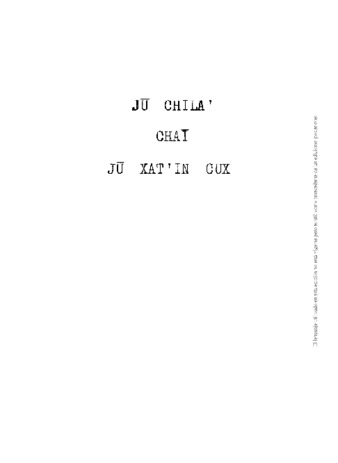 Jū chilaꞌ chaī jū xatꞌin cux thumbnail