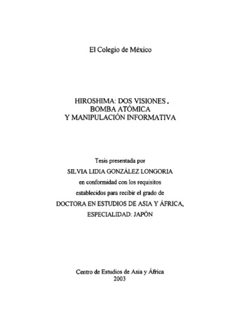 Hiroshima: dos visiones : bomba atómica y manipulación informativa thumbnail