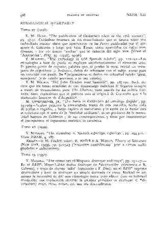 Reseña de la revista: Philological quarterly: Tomo 27 (1948), tomo 28 (1949), tomo 29 (1950), tomo 30 (1951) y tomo 31 (1952) Miniatura