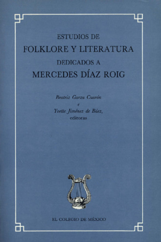 Estudios de folklore y literatura dedicados a Mercedes Díaz Roig Miniatura