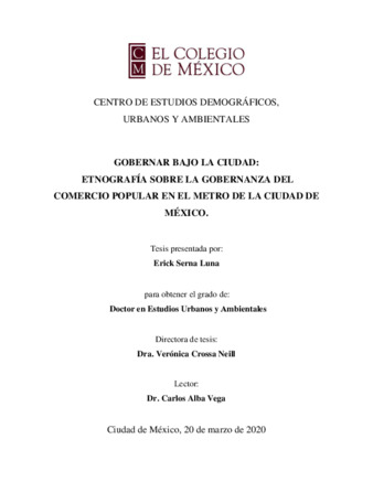 Gobernar bajo la ciudad : etnografía sobre la gobernanza del comercio popular en el metro de la Ciudad de México thumbnail