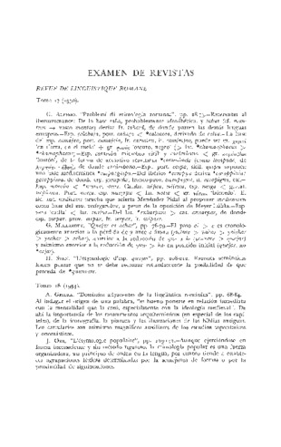 Reseña de la revista: Revue de linguistique romane: Tomo 17 (1950), tomo 18 (1954) y tomo 19 (1955) Miniatura