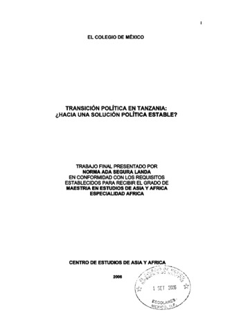 Transición política en Tanzania: ¿hacia una solución política estable? Miniatura