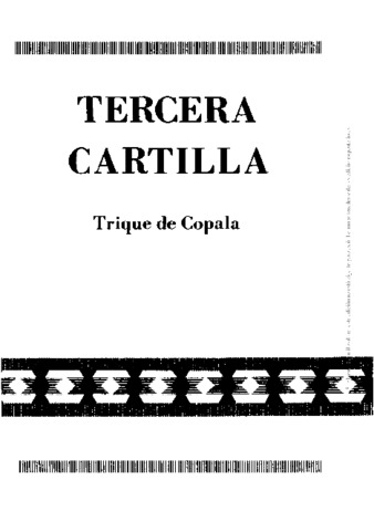 Tercera cartilla : trique de Copala thumbnail