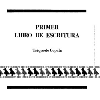 Primer libro de escritura : trique de Copala thumbnail