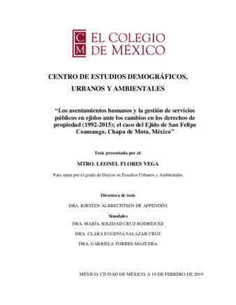 Los asentamientos humanos y la gestión de servicios públicos en ejidos ante los cambios en los derechos de propiedad (1992-2015): el caso del Ejido de San Felipe Coamango, Chapa de Mota, México Miniatura