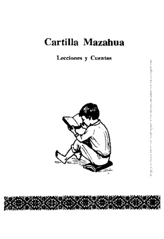 Cartilla mazahua : lecciones y cuentos, en mazahua y en castellano thumbnail