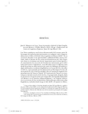 Reseña del libro: Steven N. Dworkin. A history of the Spanish lexicon. A linguistic perspective. New York : Oxford University Press, 2012. xi, 321 p. Miniatura