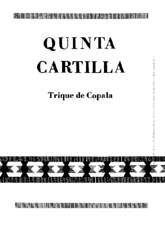 Quinta cartilla : trique de Copala thumbnail