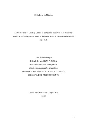 La traducción de Calila y Dimna al castellano medieval: adecuaciones temáticas e ideológicas de un texto árabe al contexto cristiano del siglo XIII Miniatura