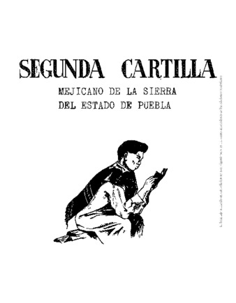 Primera cartilla : mejicano de la Sierra del Estado de Puebla thumbnail