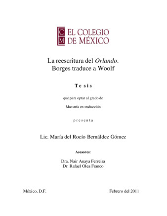 La reescritura del Orlando: Borges traduce a Woolf Miniatura