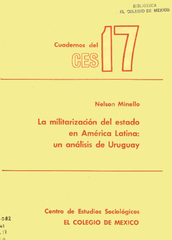 La militarización del Estado en América Latina: un análisis de Uruguay Miniatura