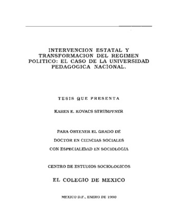 Intervención estatal y transformación del régimen político: el caso de la Universidad Pedagógica Nacional thumbnail