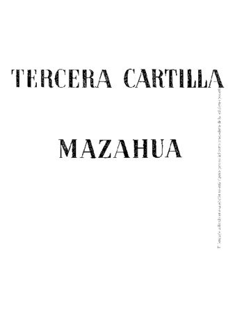 Tercera cartilla mazahua thumbnail