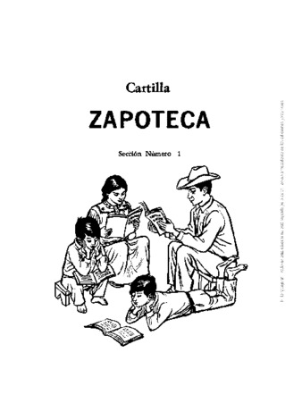 Cartilla zapoteca : sección núm. 1, zapoteco de Villa Alta thumbnail