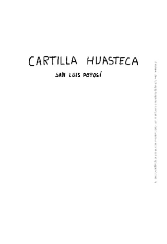 Cartilla huasteca : San Luis Potosí thumbnail