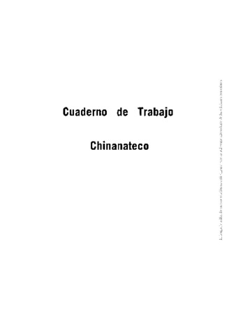 Cuaderno de trabajo chinanteco thumbnail